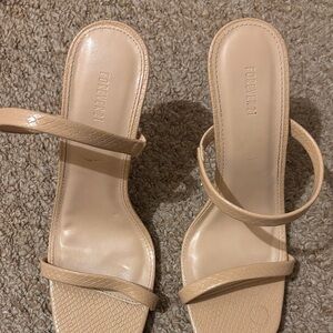 Forever 21 Beige Strappy Heels